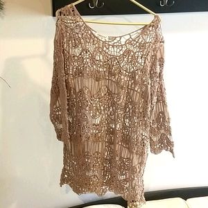 3x over a camio shirt.